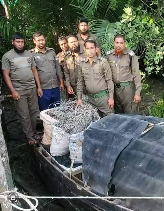 সুন্দরবনের বলরক্ষীদের   হরিণ শিকারের ফাঁদ ও  বরফ উদ্ধার