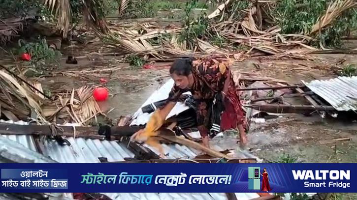 কলাপাড়ায় কালবৈশাখী ঝড়ে ক্ষতিগ্রস্ত অর্ধশতাধিক বসতঘর